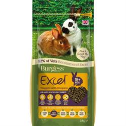 Burgess Excel Nuggets Adult Rabbits OREGANO. Kaninfoder til voksne. 2 kg